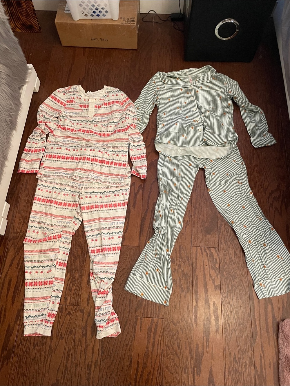 Wondershop women’s Pajama Set - Red, Cream & Green Striped Set